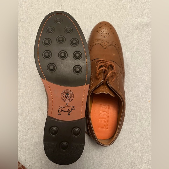 Men’s WARRIORS x LANX LIMITED EDITION BOSTON BROGUES Gen Leather Oxfords Sz 11